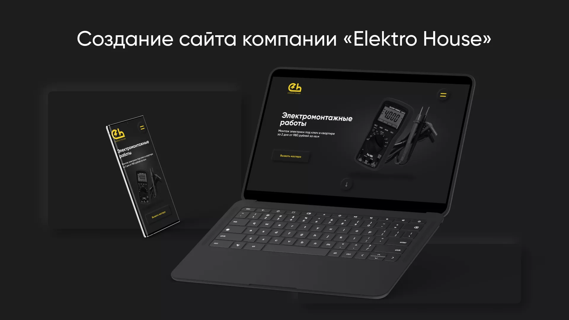 Создание сайта компании «Elektro House» в Вытегре