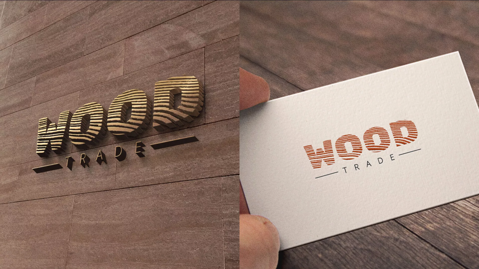 Разработка логотипа для компании «Wood Trade» в Вытегре