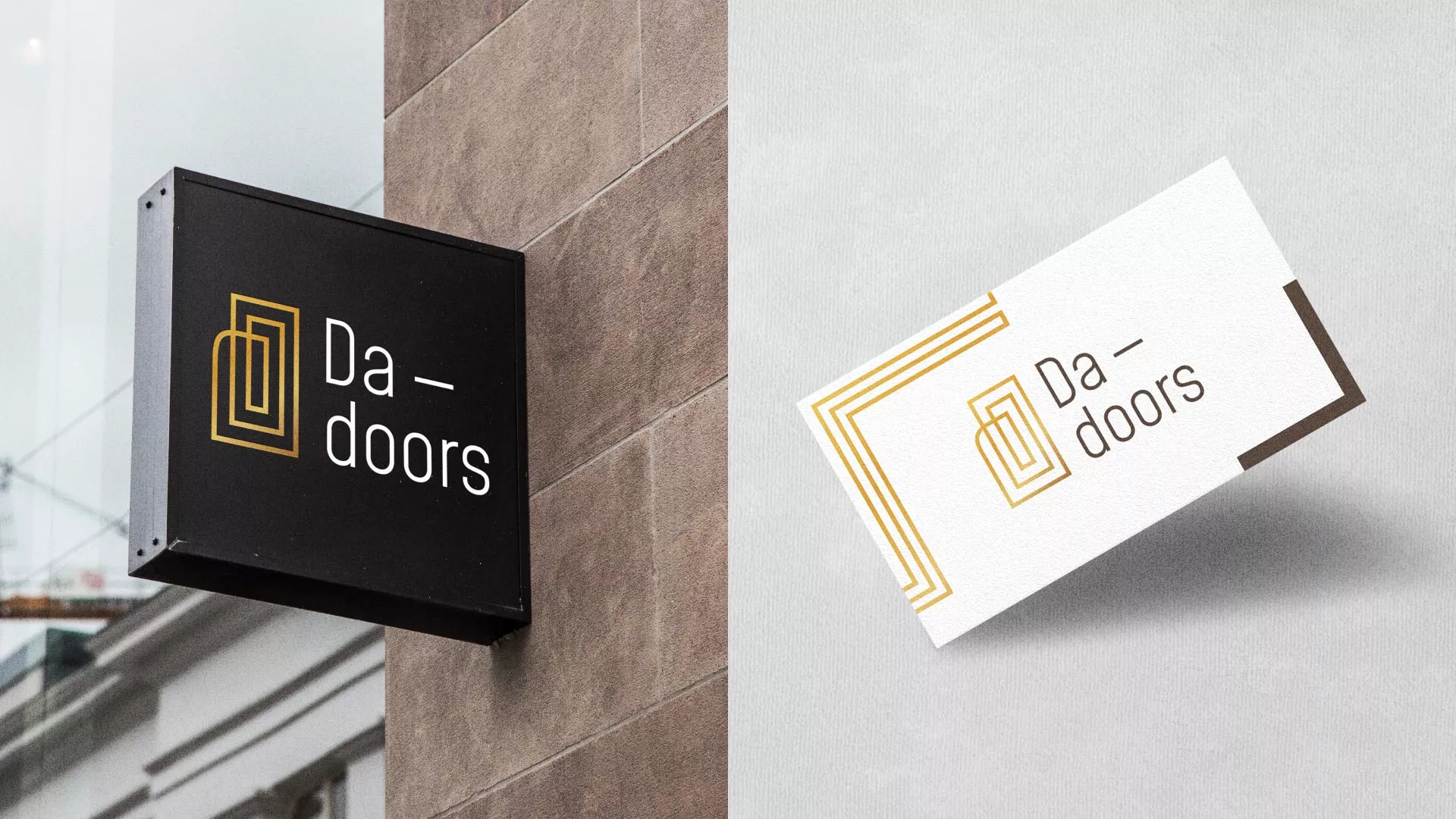 Разработка логотипа для компании «DA-DOORS» в Вытегре